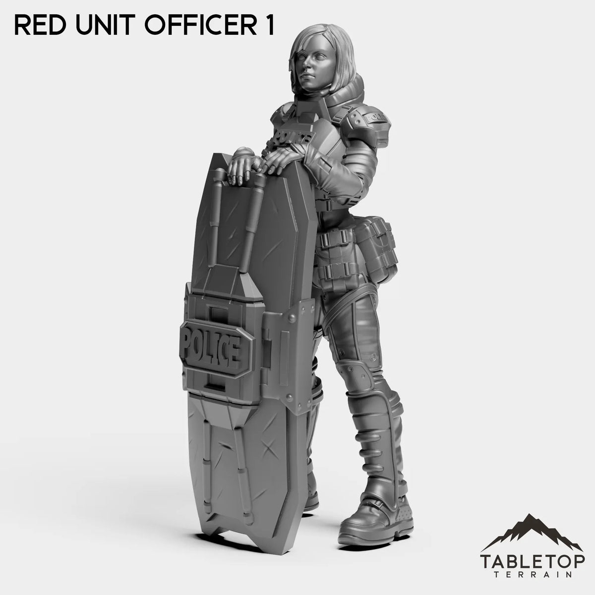 Tabletop Terrain Miniature RED Unit Officer 1 RED Officer