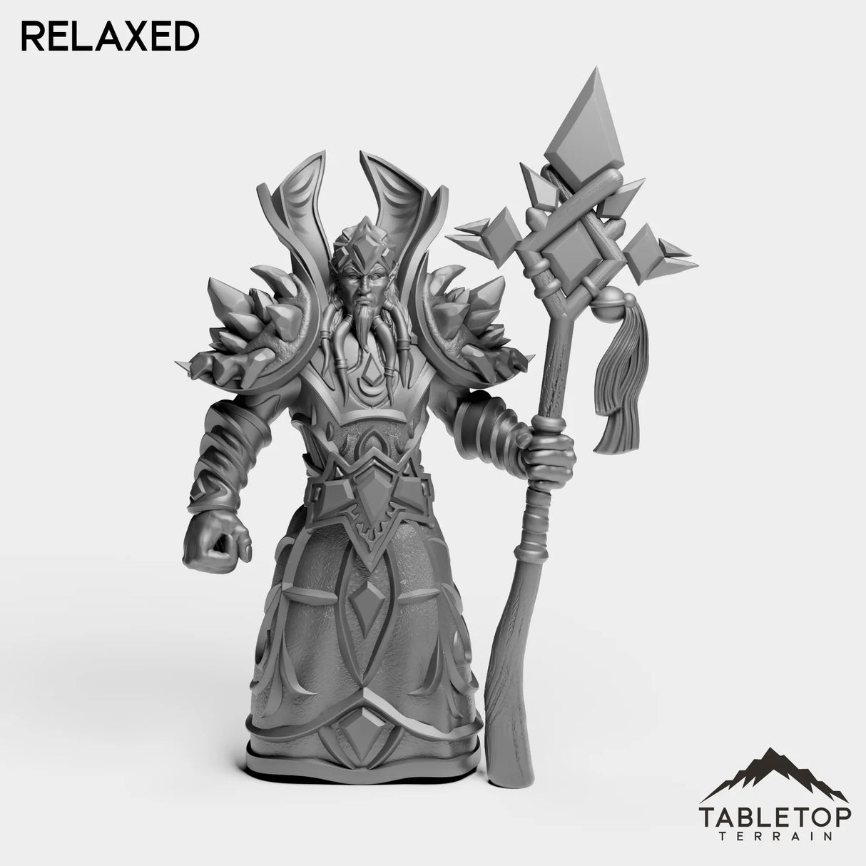 Tabletop Terrain Miniature Relaxed Exiled Mage