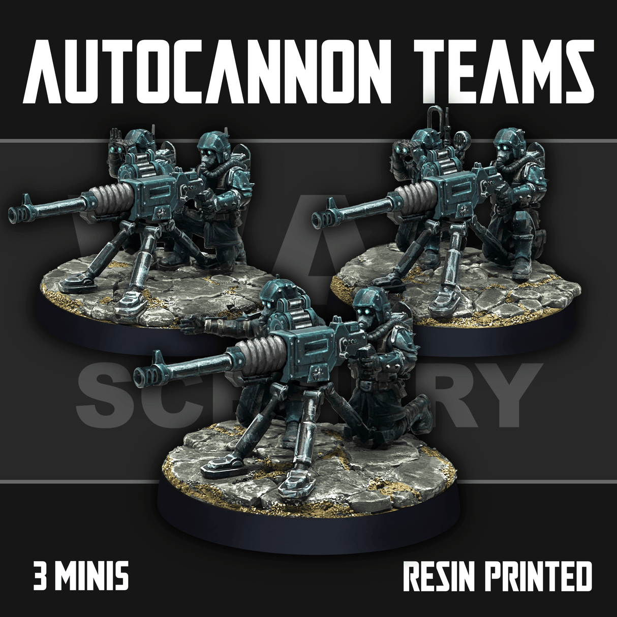Tabletop Terrain Miniature Renegade Autocannon Teams