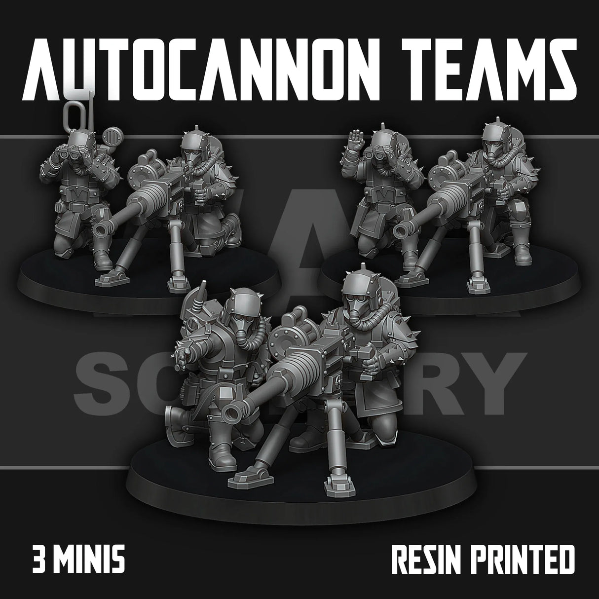 Tabletop Terrain Miniature Renegade Autocannon Teams