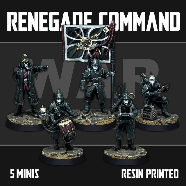 Tabletop Terrain Miniature Renegade Command Squad