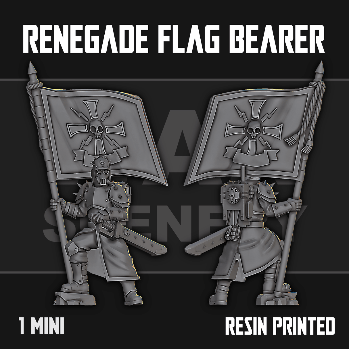 Tabletop Terrain Miniature Renegade Flag Bearer