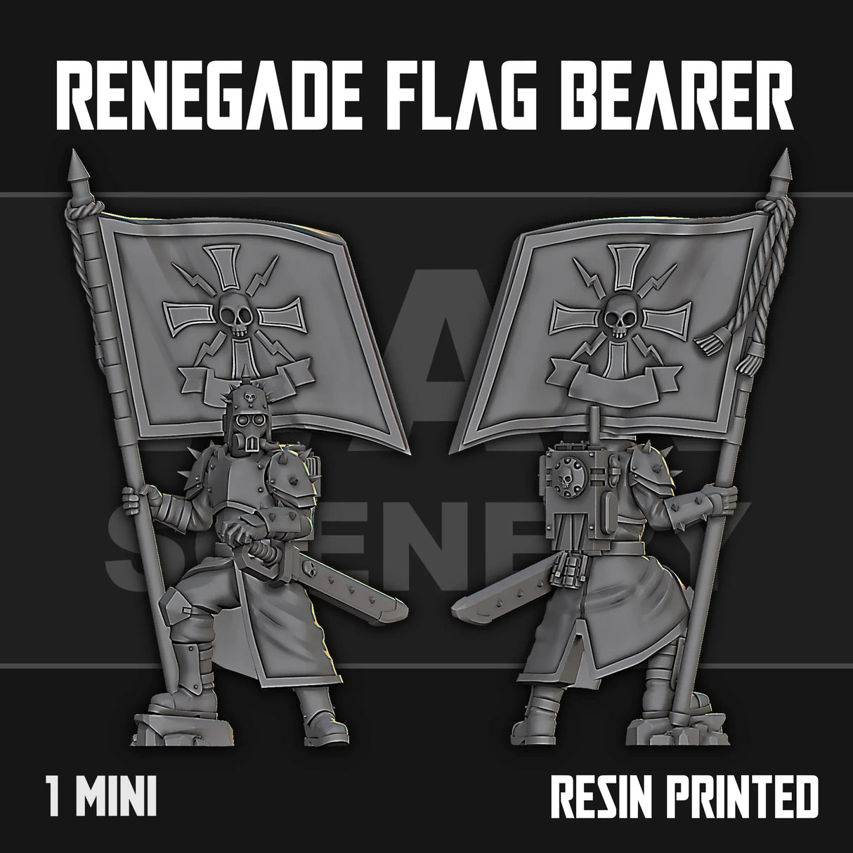 Tabletop Terrain Miniature Renegade Flag Bearer