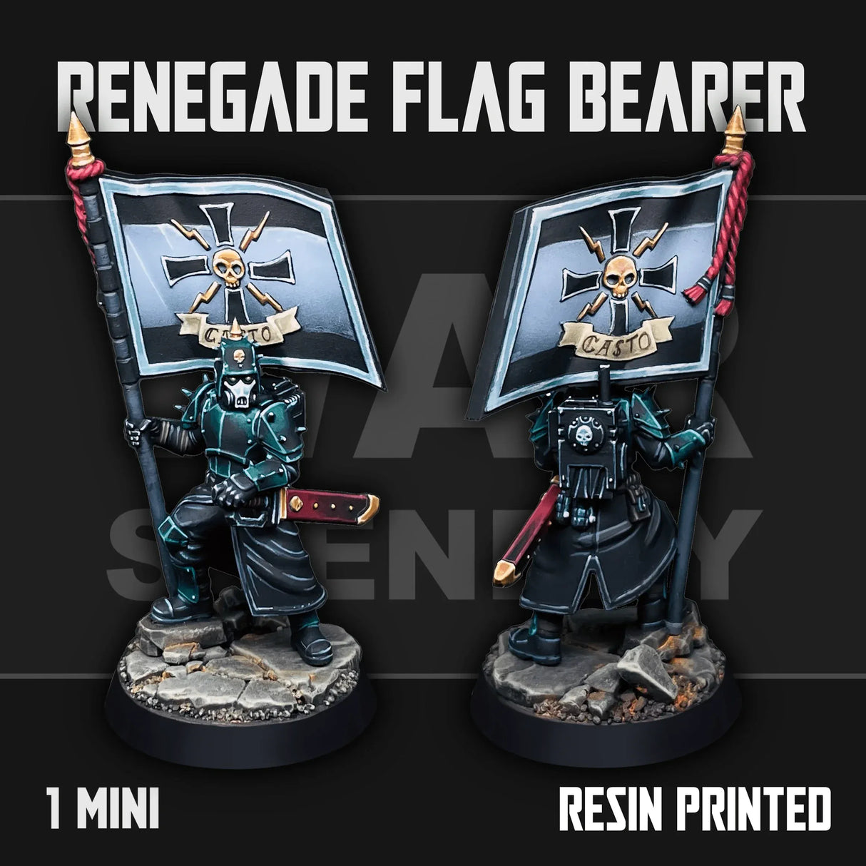 Tabletop Terrain Miniature Renegade Flag Bearer