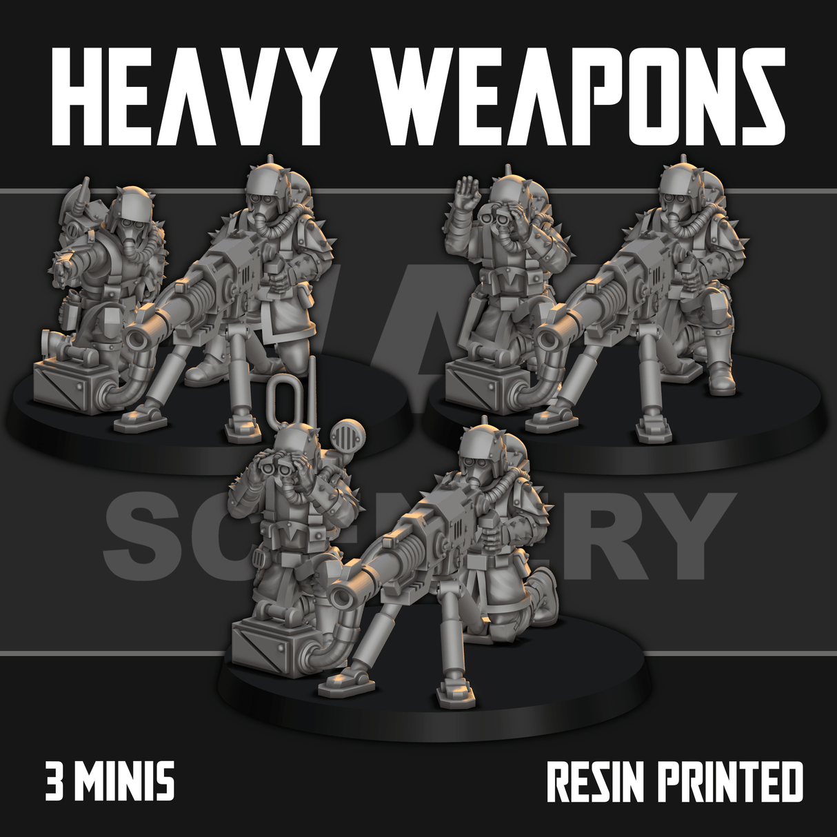 Tabletop Terrain Miniature Renegade Heavy Weapons 2