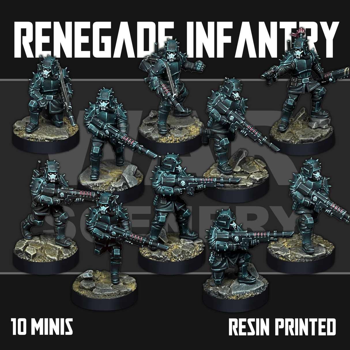 Tabletop Terrain Miniature Renegade Infantry
