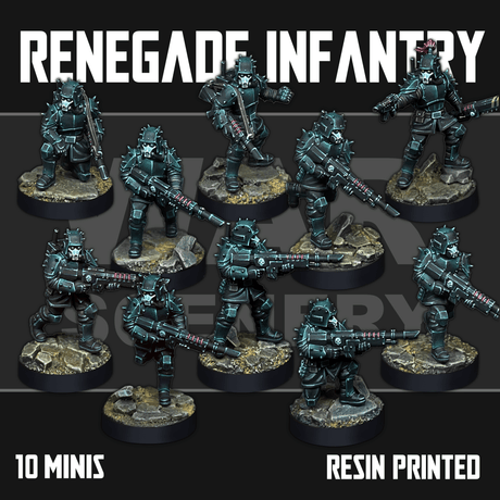Tabletop Terrain Miniature Renegade Infantry