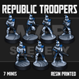 Tabletop Terrain Miniature Republic Troopers