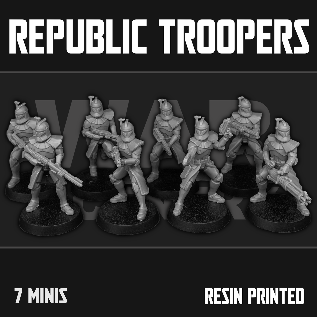 Tabletop Terrain Miniature Republic Troopers