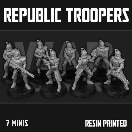 Tabletop Terrain Miniature Republic Troopers
