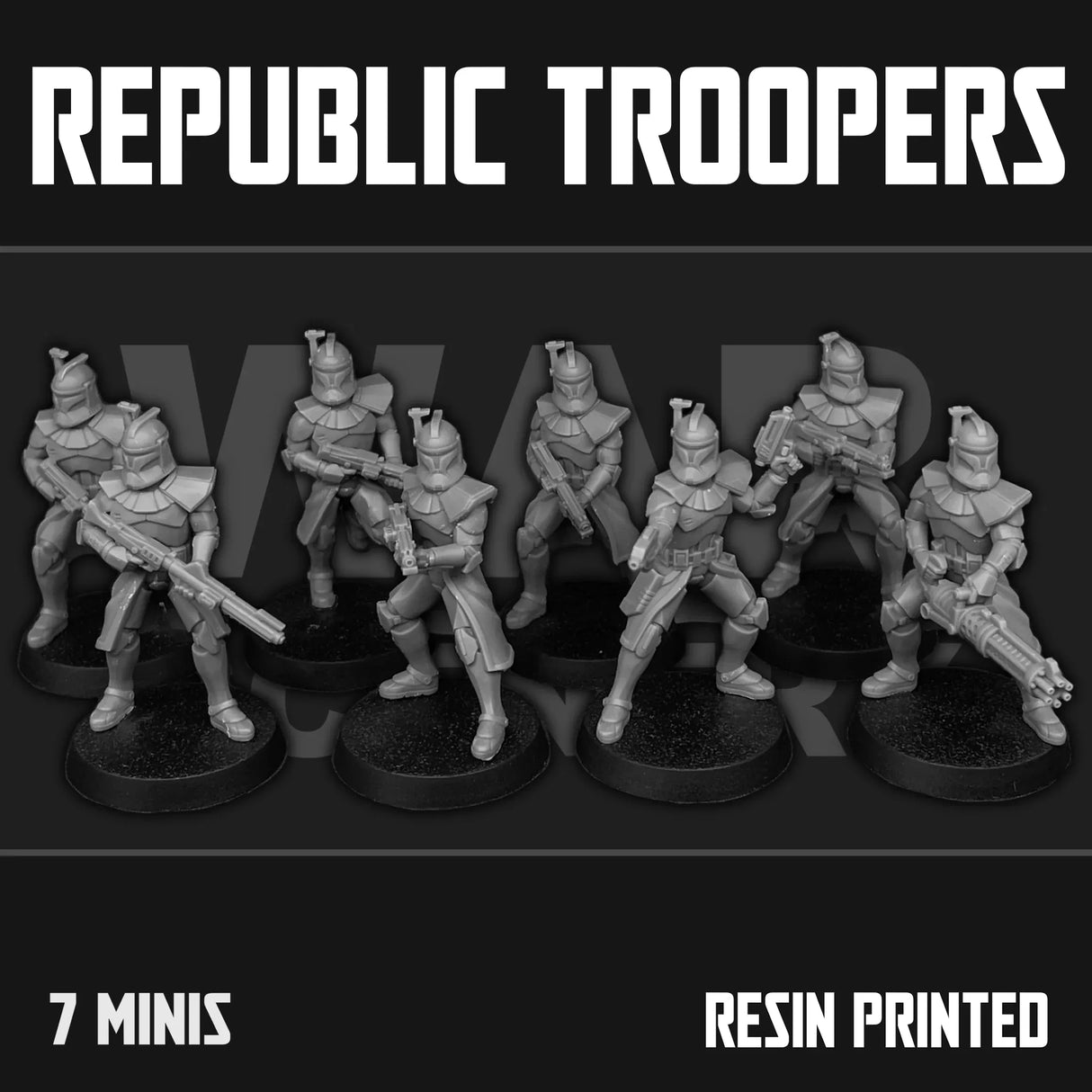Tabletop Terrain Miniature Republic Troopers