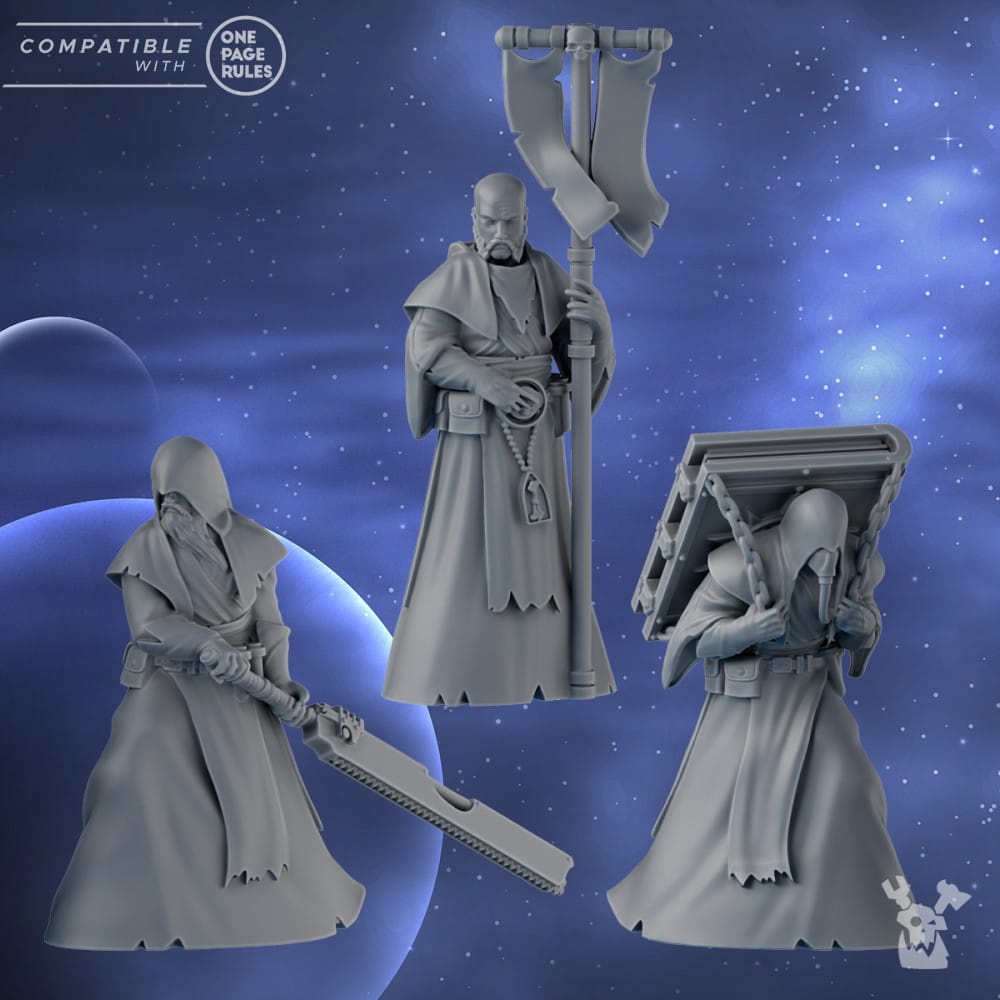 Tabletop Terrain Miniature Retinue of piligrims