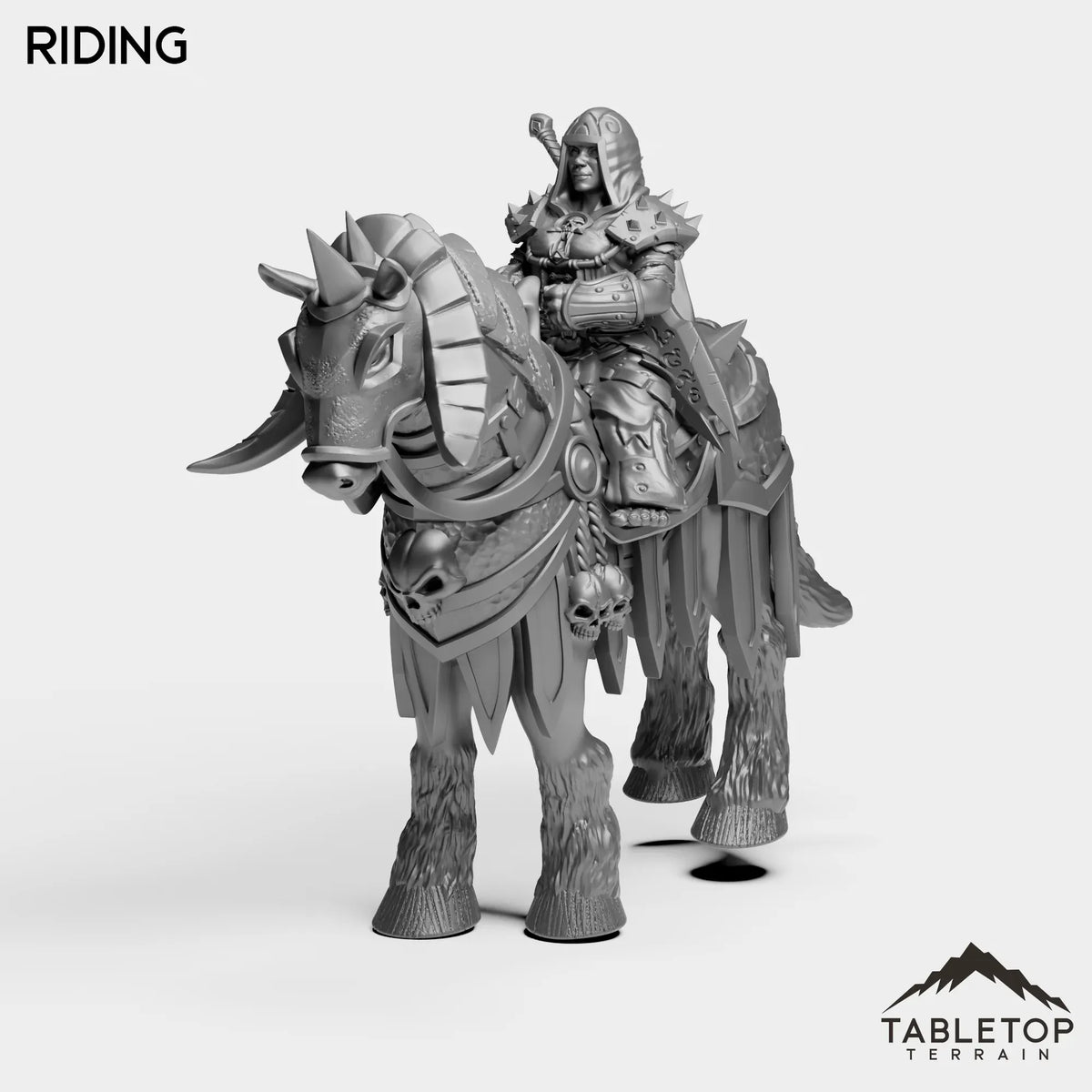 Tabletop Terrain Miniature Riding DK Dwarves Female