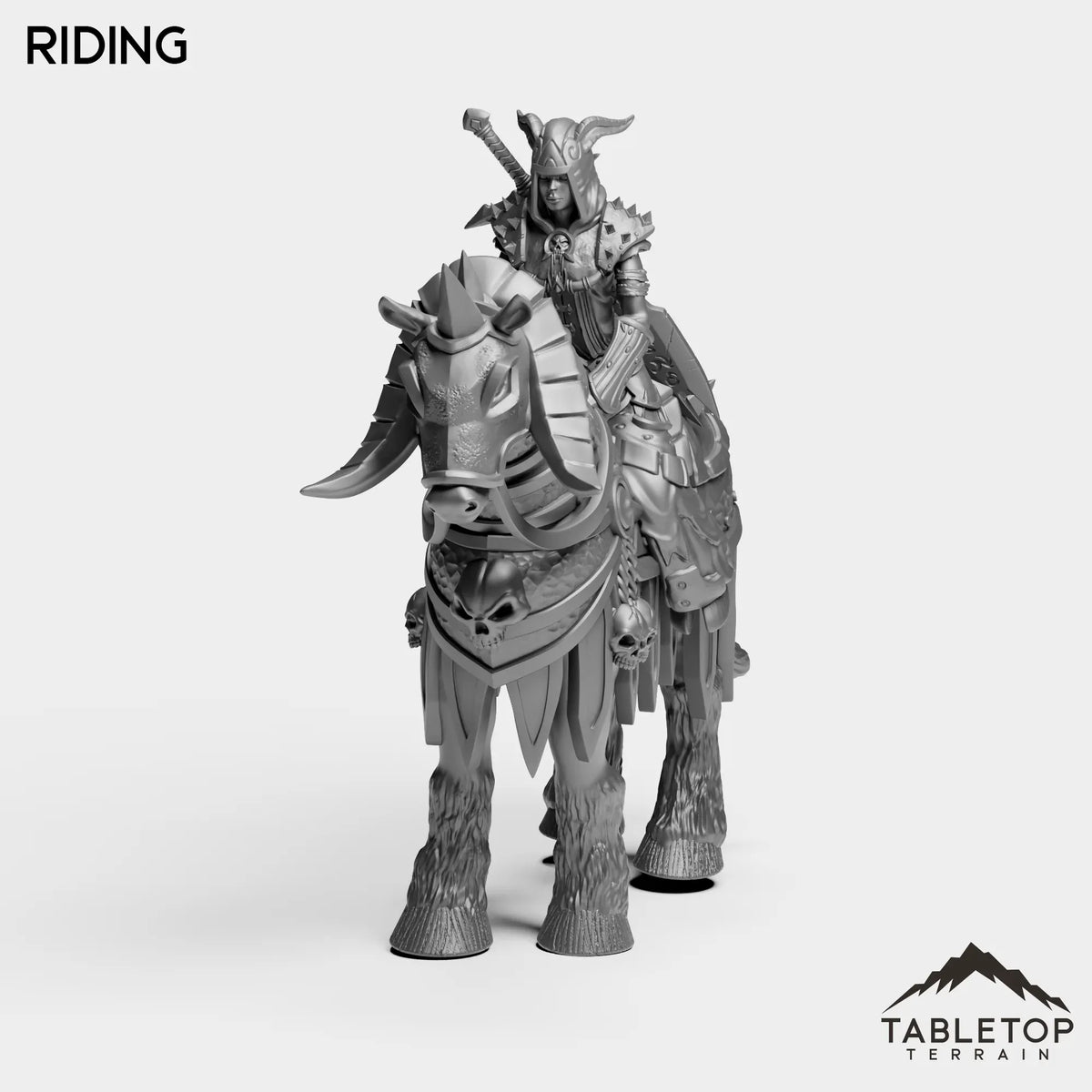 Tabletop Terrain Miniature Riding DK Exiled Female