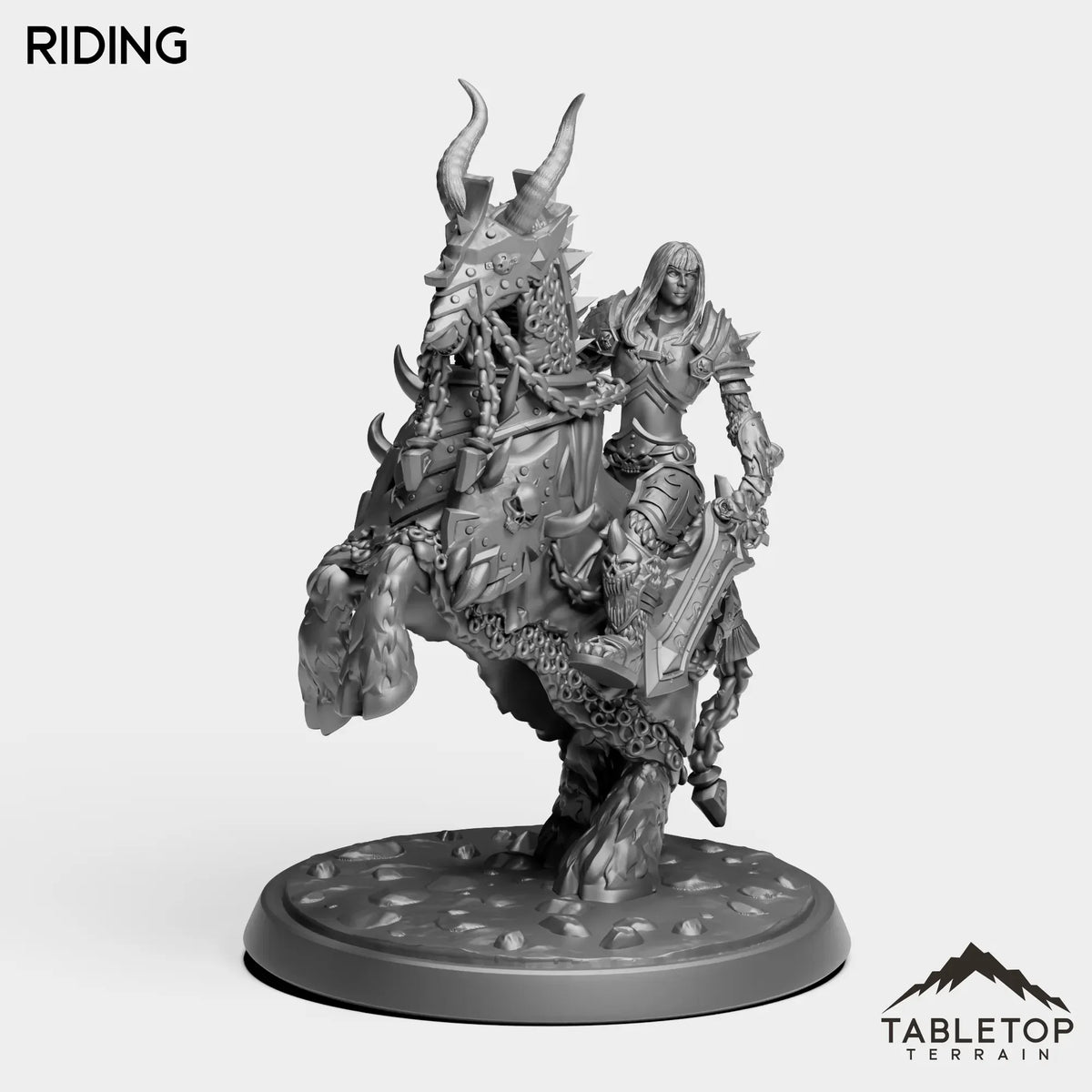 Tabletop Terrain Miniature Riding DK Horseman Priestess