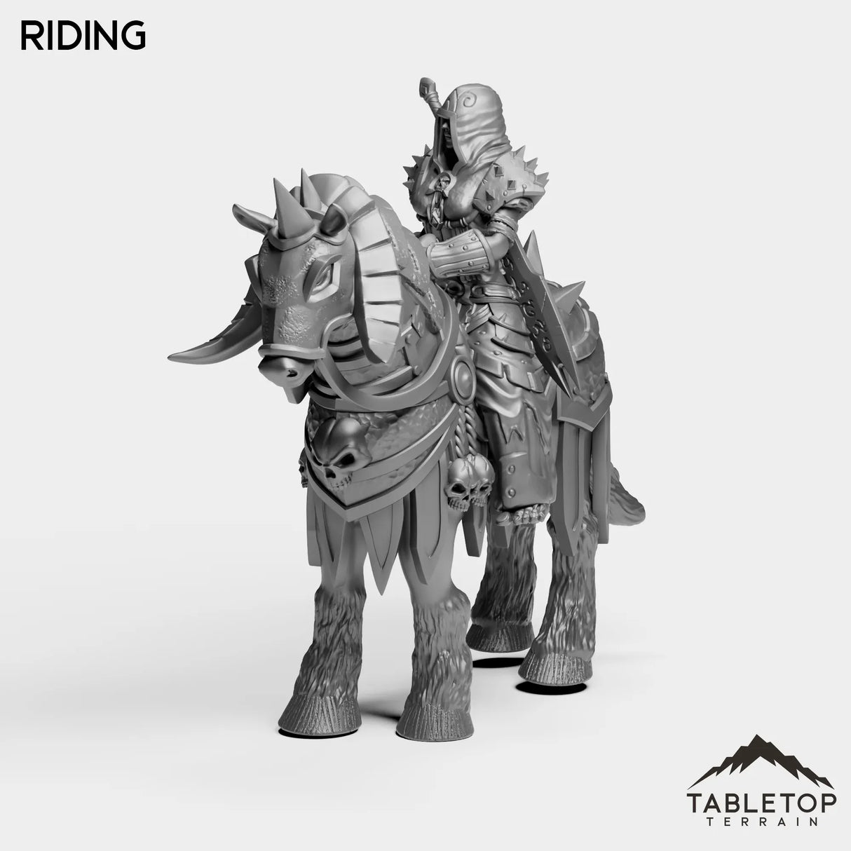 Tabletop Terrain Miniature Riding DK Human Female