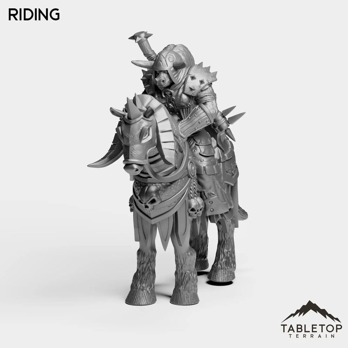 Tabletop Terrain Miniature Riding DK Minotaur Female