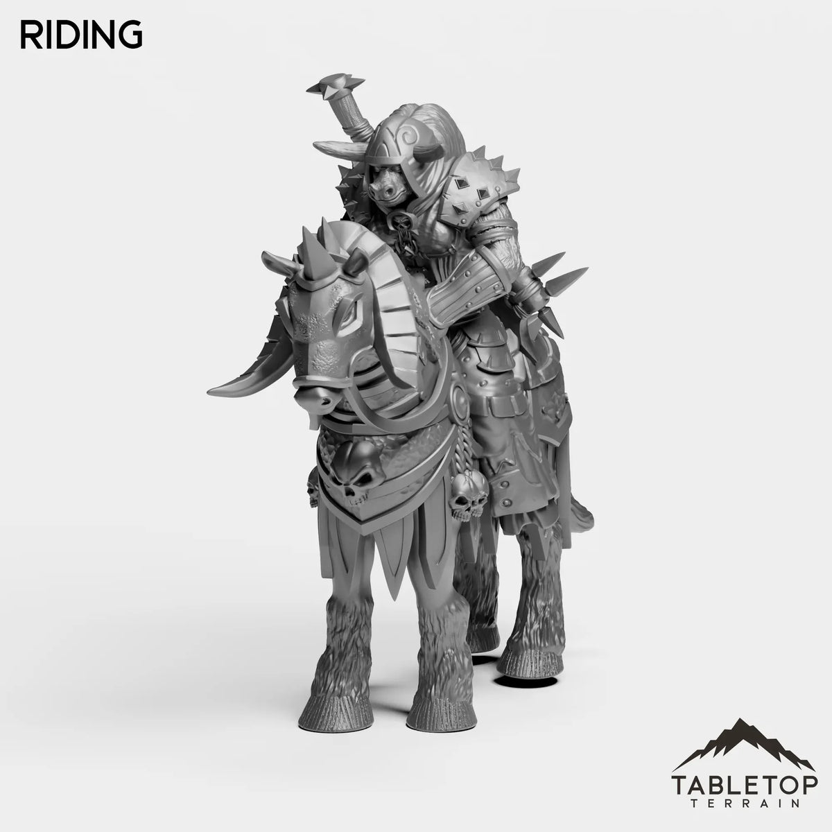 Tabletop Terrain Miniature Riding DK Minotaurs Female