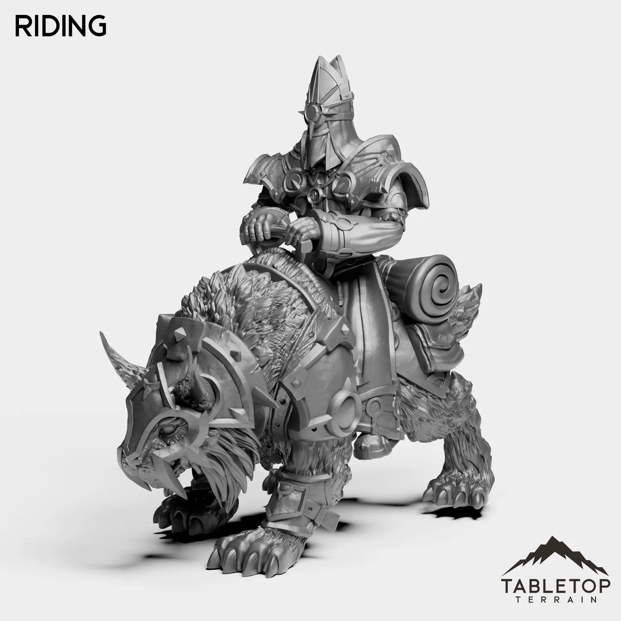 Tabletop Terrain Miniature Riding Highland Caster