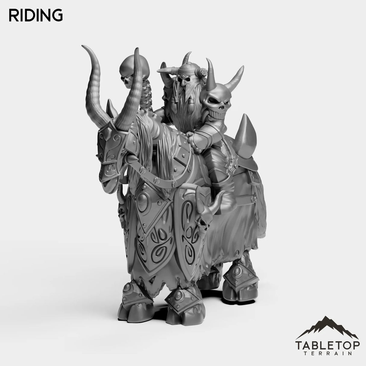 Tabletop Terrain Miniature Riding Horseman Boss 1