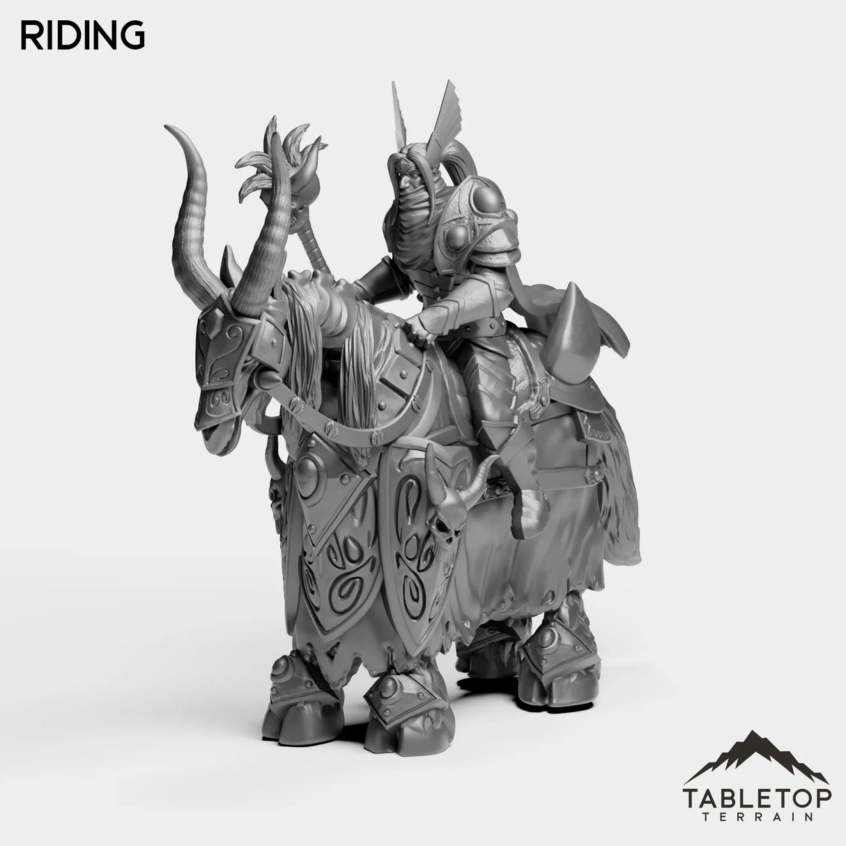 Tabletop Terrain Miniature Riding Horseman Boss 4