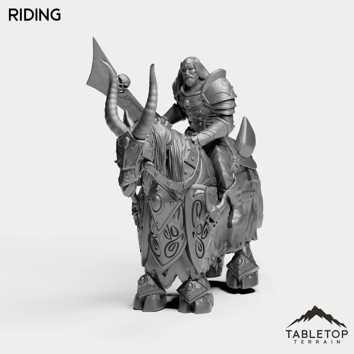Tabletop Terrain Miniature Riding Horseman Boss 5