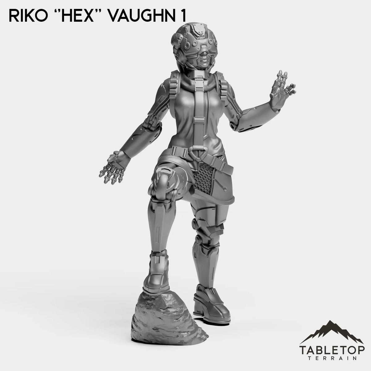 Tabletop Terrain Miniature Riko ''Hex'' Vaughn