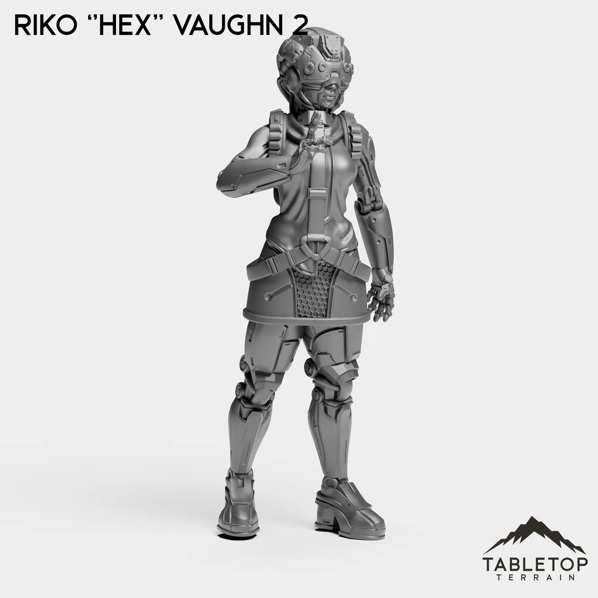 Tabletop Terrain Miniature Riko ''Hex'' Vaughn