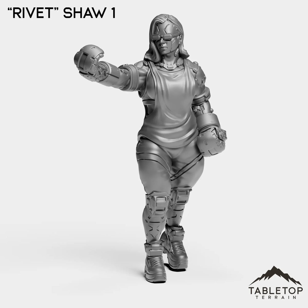 Tabletop Terrain Miniature “Rivet” Shaw 1 ''Rivet'' Shaw