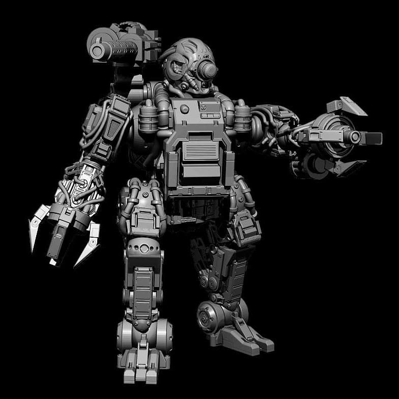 Tabletop Terrain Miniature ROBOT DROIDTEX