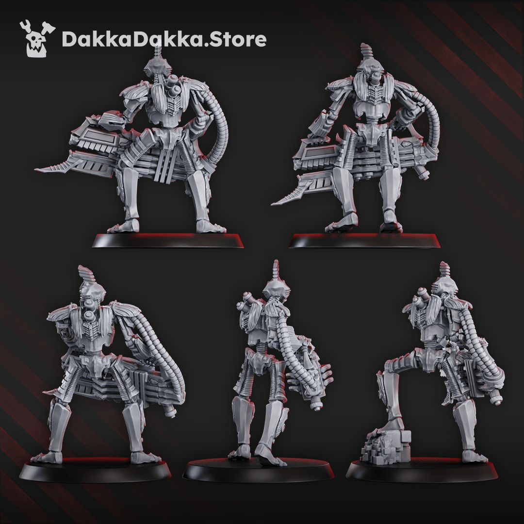 Tabletop Terrain Miniature Robot Legion Guardians x5