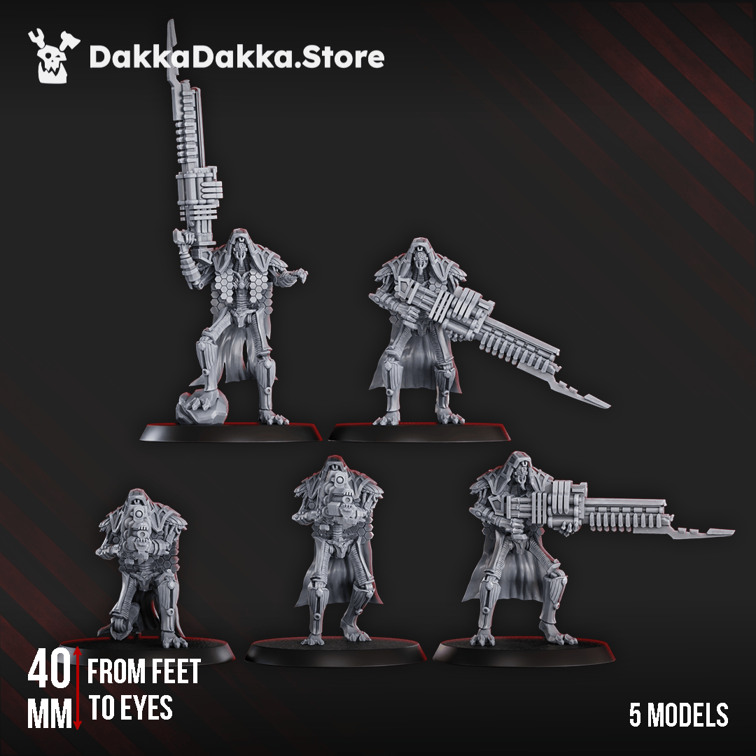 Tabletop Terrain Miniature Robot Legions Sniper Squad x5