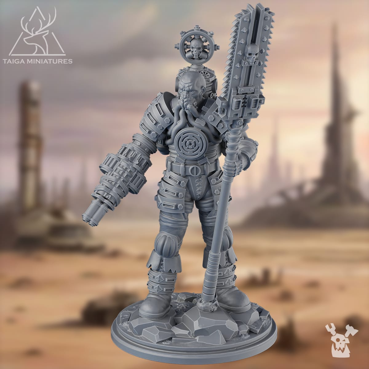 Tabletop Terrain Miniature Rock Head Wasteland Gang