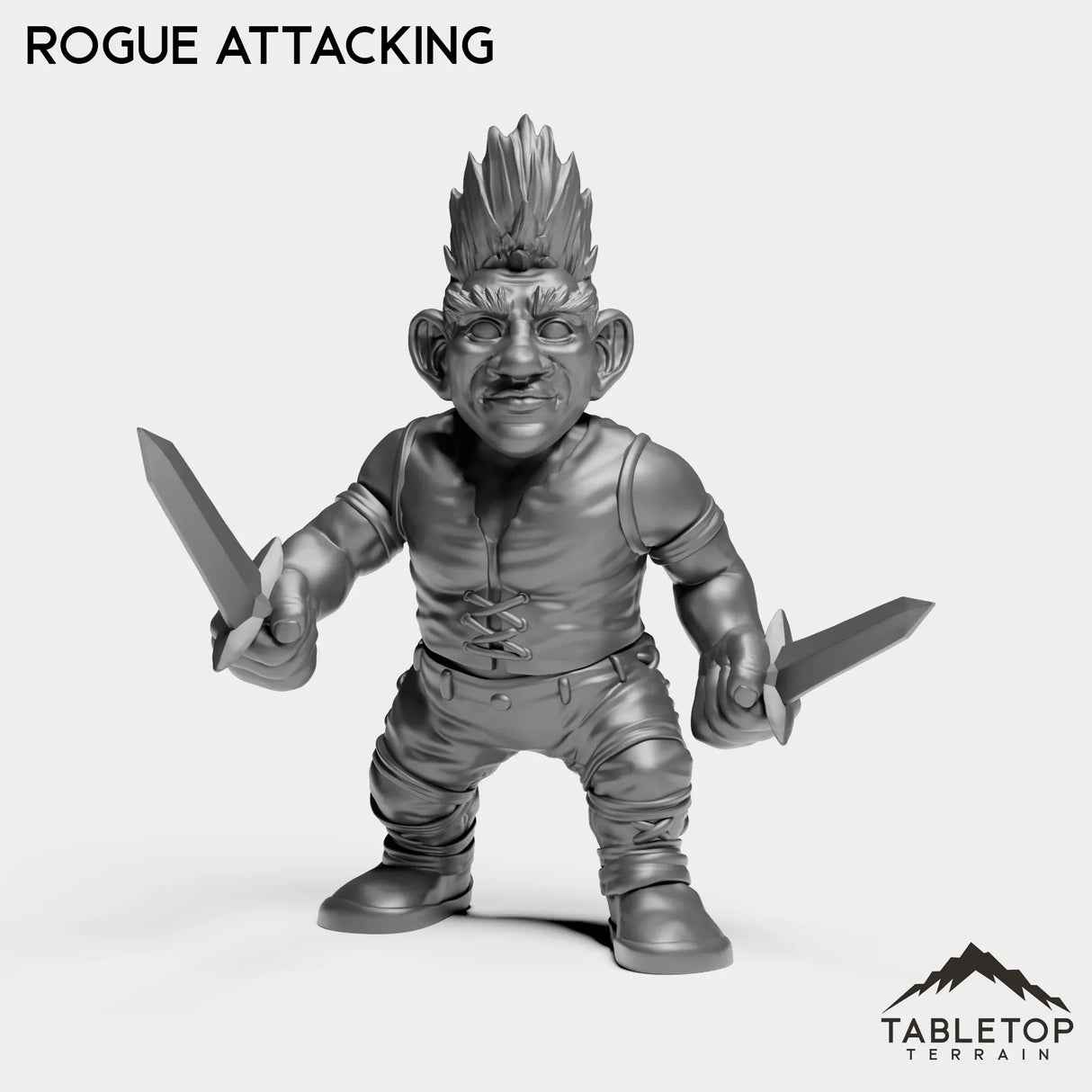 Tabletop Terrain Miniature Rogue Attacking Gnome Starters