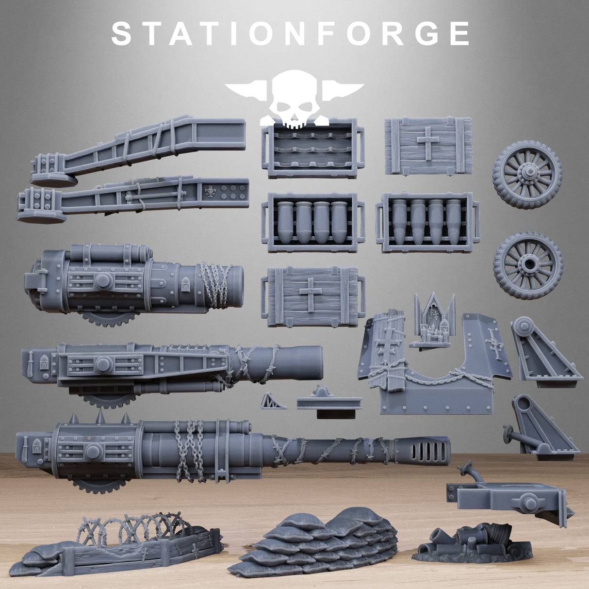 Tabletop Terrain Miniature RoyalGuard Artillery