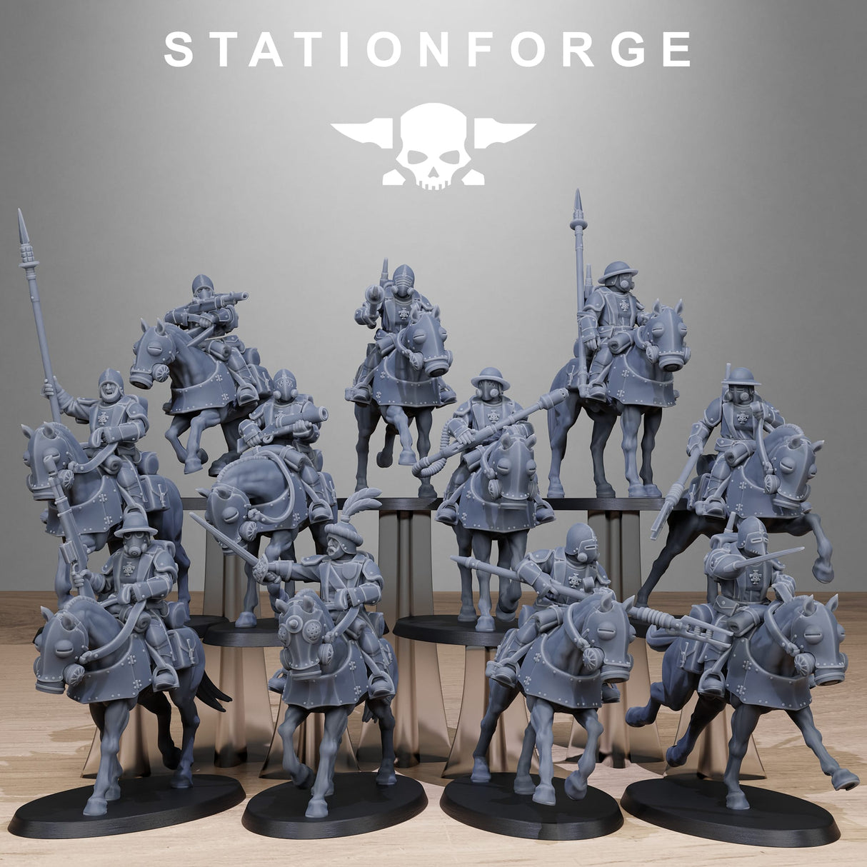 Tabletop Terrain Miniature RoyalGuard Cavalry
