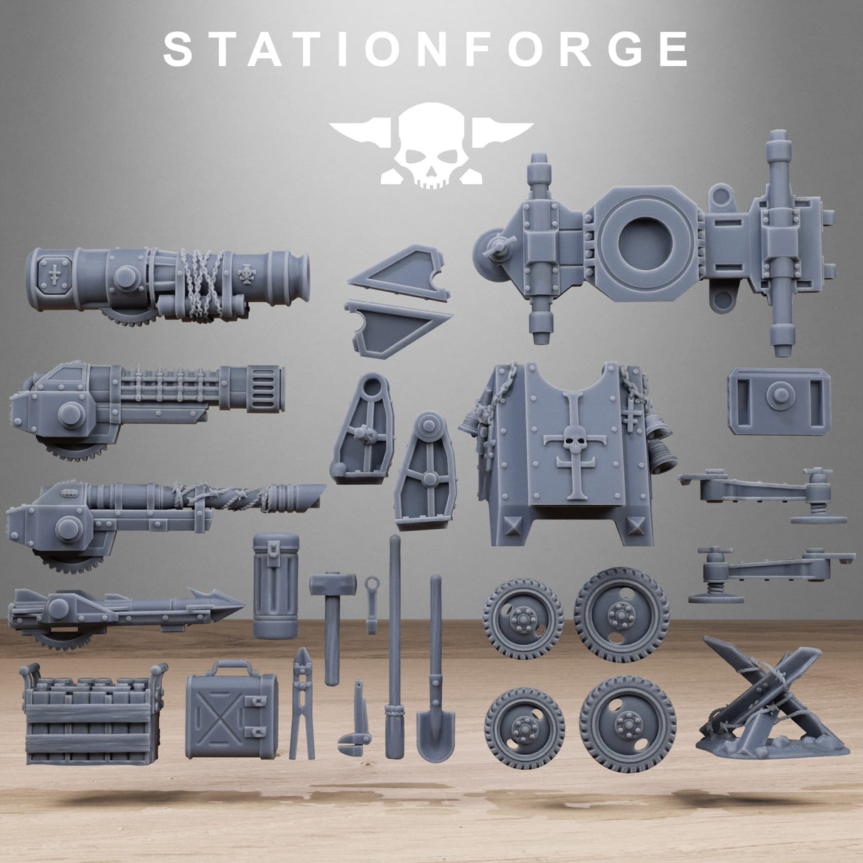 Tabletop Terrain Miniature RoyalGuard Light Artillery