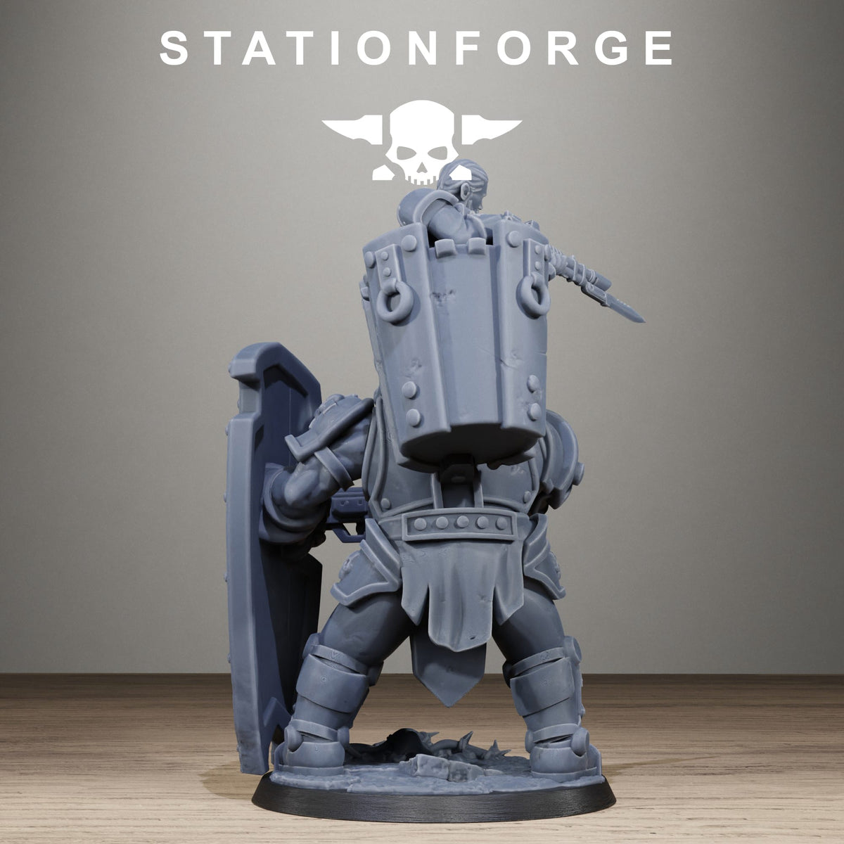 Tabletop Terrain Miniature RoyalGuard Shield Bearer