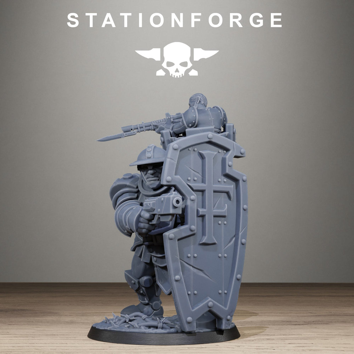 Tabletop Terrain Miniature RoyalGuard Shield Bearer