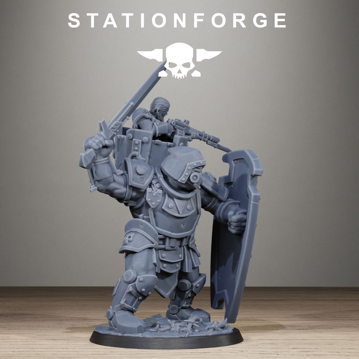 Tabletop Terrain Miniature RoyalGuard Shield Bearer