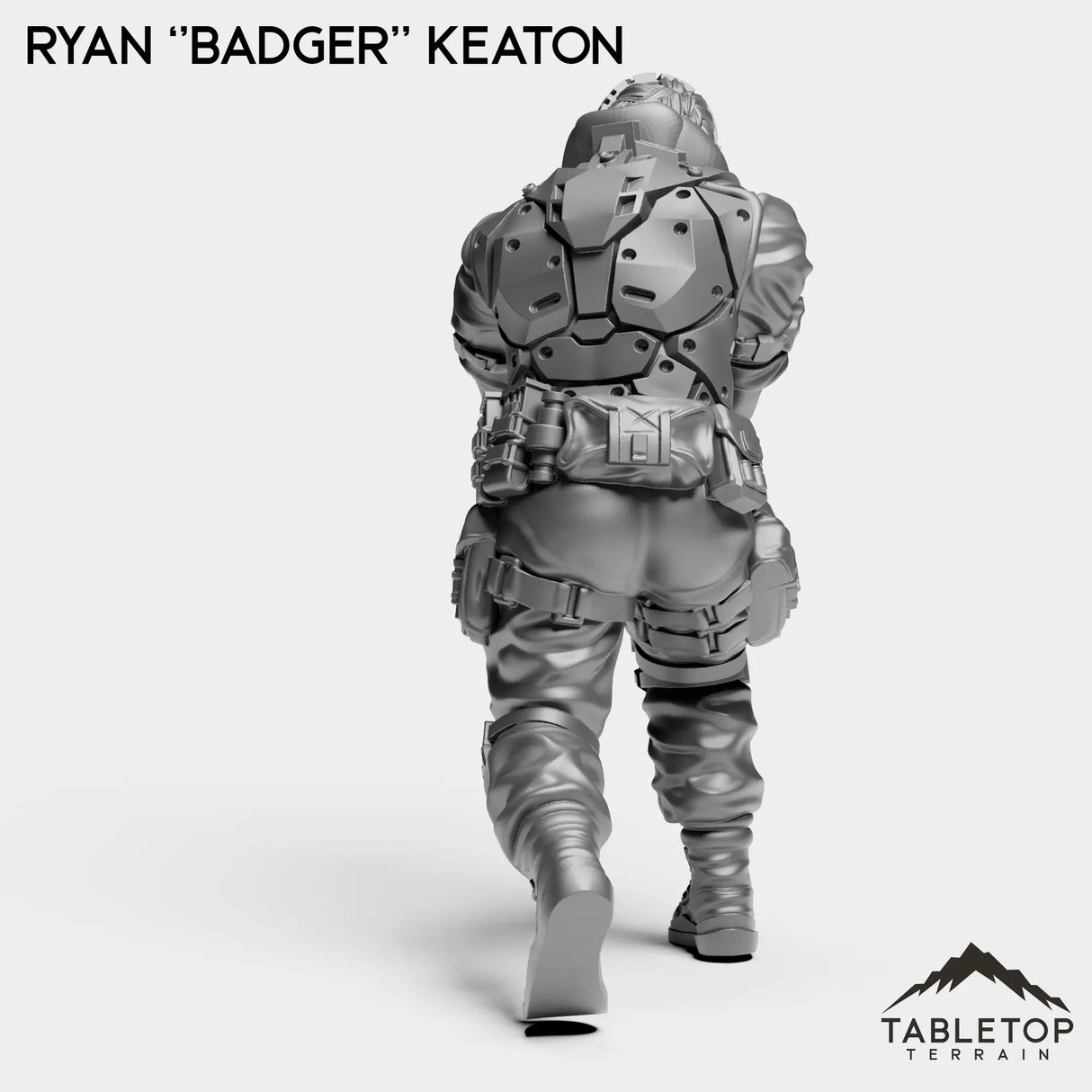 Tabletop Terrain Miniature Ryan ''Badger'' Keaton - Strike Team Omega & Almighty Friends