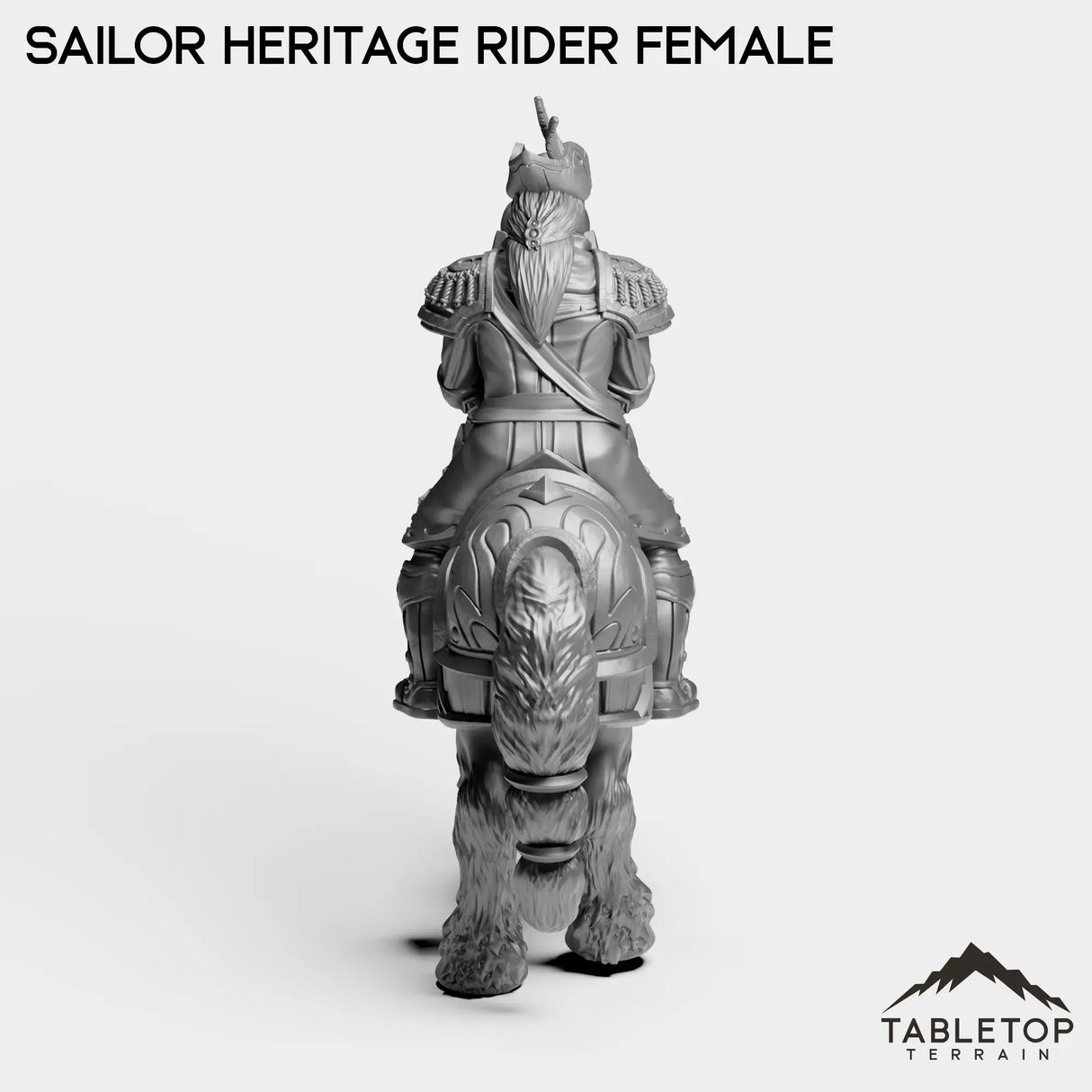 Tabletop Terrain Miniature Sailor Heritage Rider Female