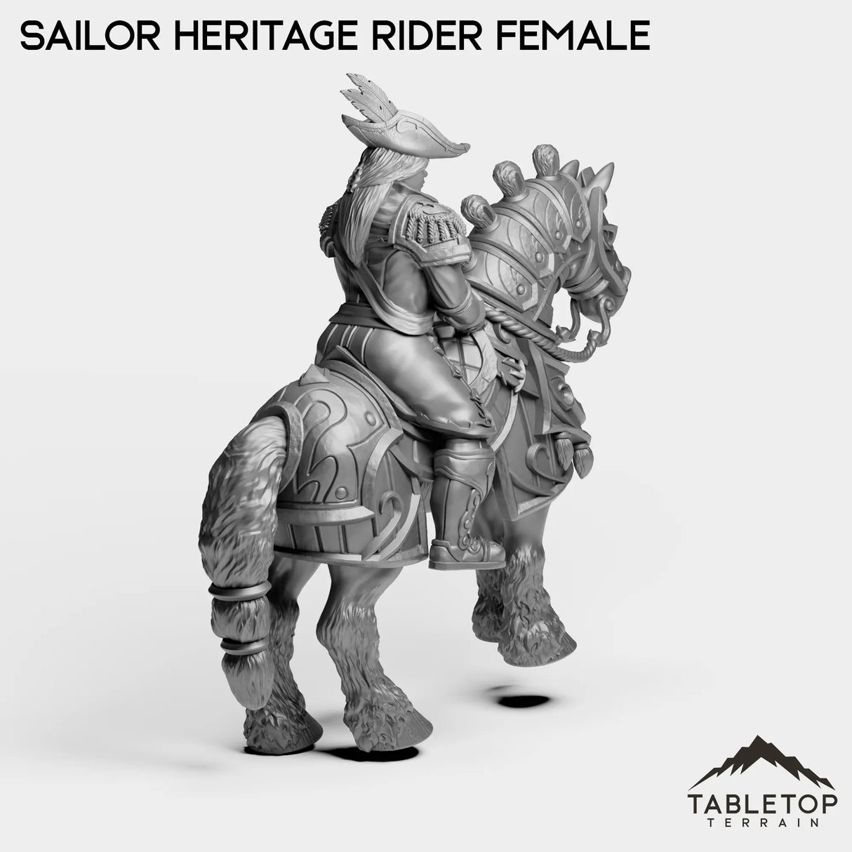 Tabletop Terrain Miniature Sailor Heritage Rider Female