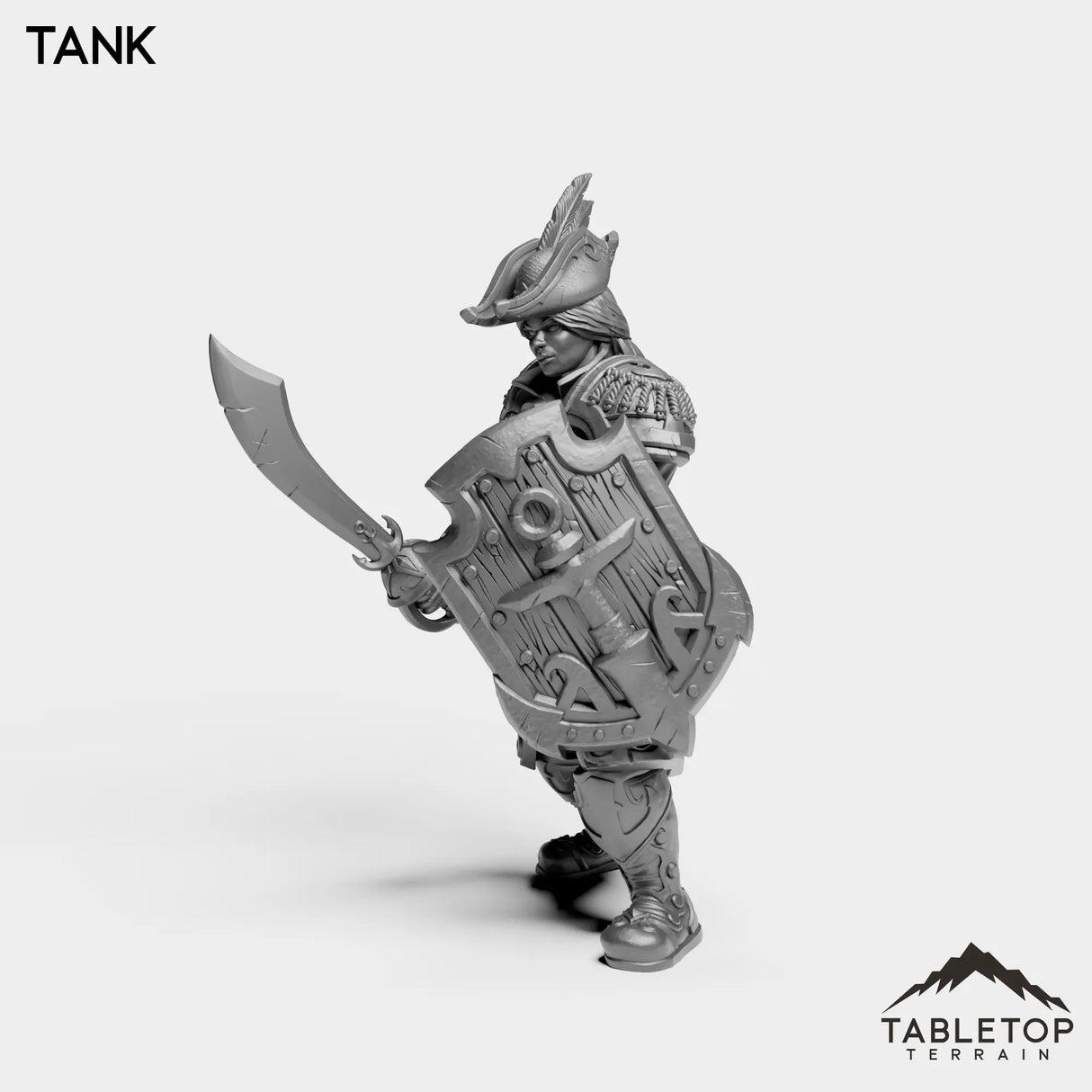Tabletop Terrain Miniature Sailor Heritage Warrior Female