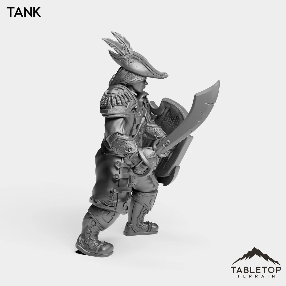Tabletop Terrain Miniature Sailor Heritage Warrior Female
