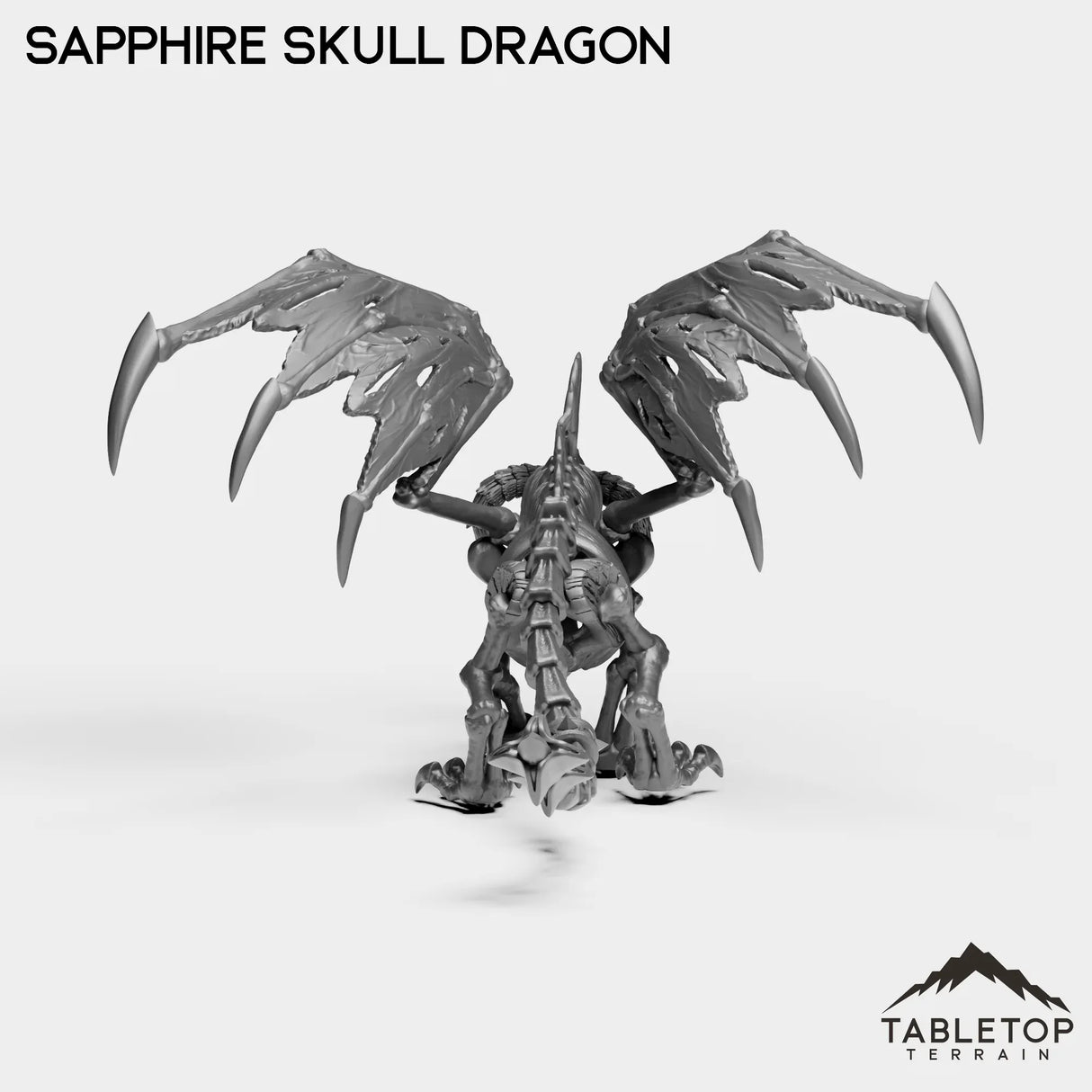 Tabletop Terrain Miniature Sapphire Skull Dragon