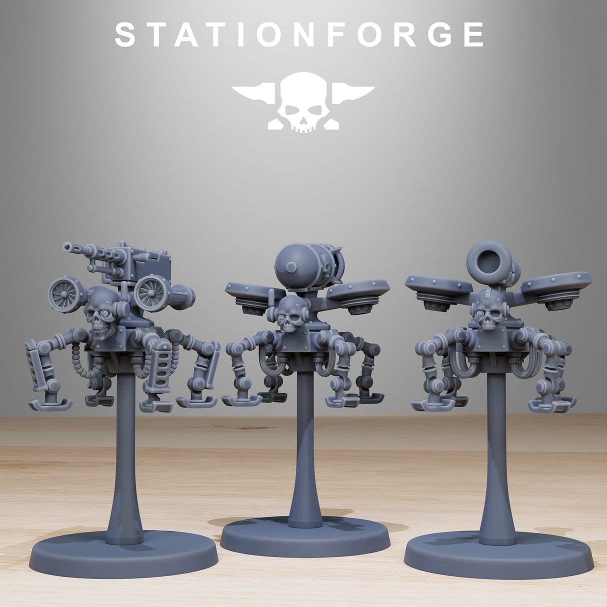 Tabletop Terrain Miniature Scavenger Drones