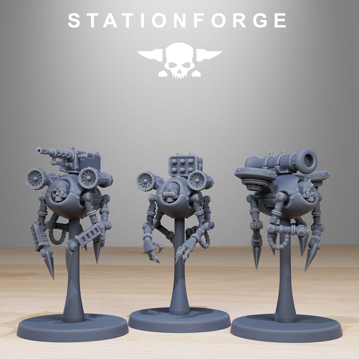 Tabletop Terrain Miniature Scavenger Drones