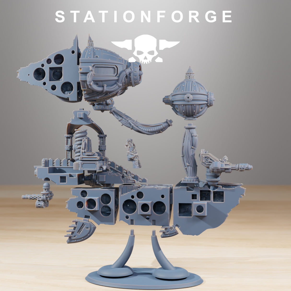Tabletop Terrain Miniature Scavenger Floating Chapel