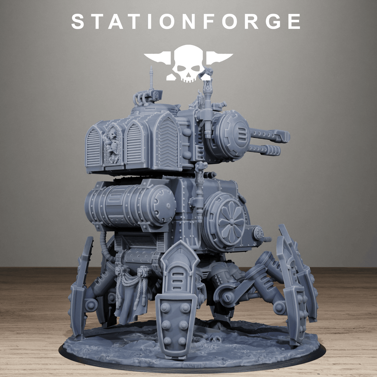 Tabletop Terrain Miniature Scavenger Tank Walker